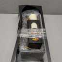 Kittmip 25"&19"&13" Large Decorative Lantern Outdoor Indoor, Set of 3 Black