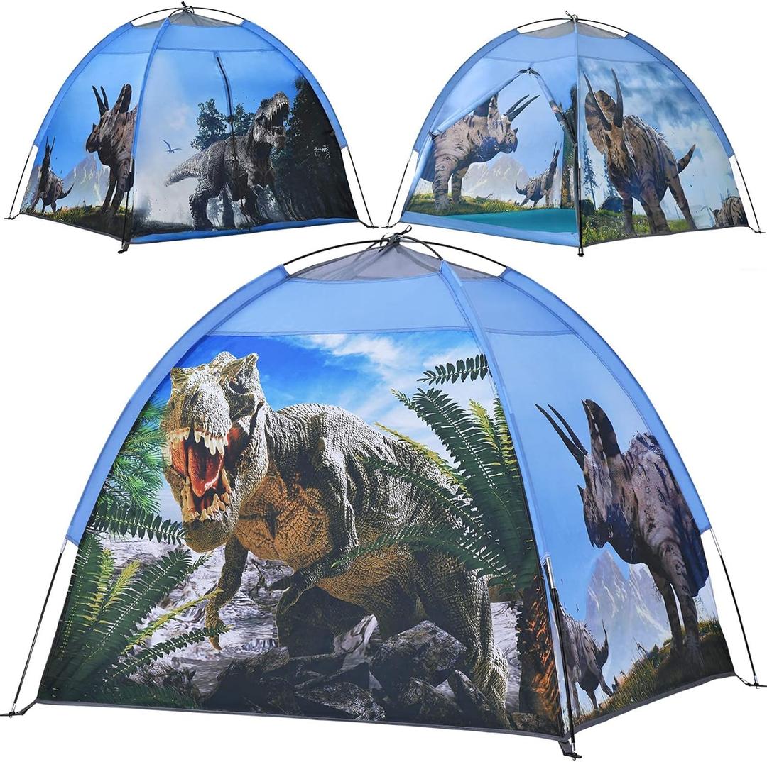 Dinosaur Kids Play Tent, Dinosuar Toys for Kids Indoor and Outdoor Fun Pop Up Playhouse Tent, A Gift Tent for Boys & Girls, 1 Pc