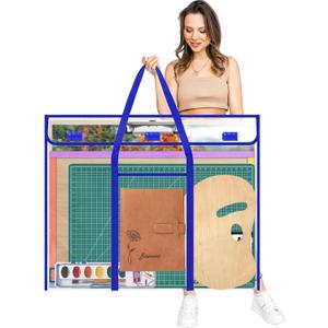 ZKOO Bulletin Board Poster Storage, Extra-Large Storage Chart Bag 30" x 24", Bulletin Board Sheet Organization (30" X 24")