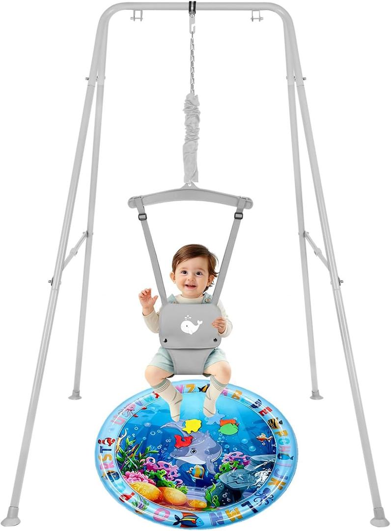 Baby Jumper with Stand, Baby Jumpers and Bouncers for Indoor and Outdoor