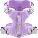 BARKBAY Dog Harness No Pull with ID Tag Pocket - Heavy Duty, Reflective, Easy Control for Large Dogs(Violet Purple,L) (Large(Chest:24.5-32.5"))