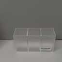Clear Acrylic Cutlery Storage Organizer, Plastic Cutlery Utensil Holder Storage Organizer Caddy for Kitchen Countertop Organization, Holds Fork, Knife, Spoon, Pen, Silverware Tableware Storage Box (1 Acrylic (8.3x2.8x4.7in))