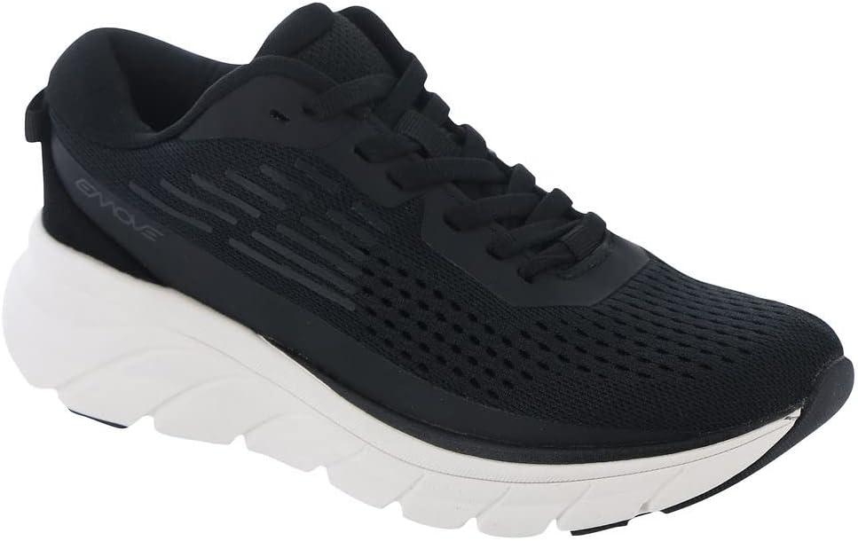 Easy Spirit Women's Mel12 Emove Sneaker (7, Black)