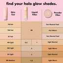 e.l.f. Halo Glow Skin Tint SPF 50, Tinted Moisturizer For Light, Buildable Coverage, Creates A Natural Glow, Vegan & Cruelty-Free, 1 Fair Neutral