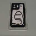 2025 New Designed for iPhone 15 Pro Case Waterproof, [Military Grade Shockproof][Glass Camera Protector & Built-in Screen Protector][IP68 Underwater][Dustproof][Dropproof] Full Phone Case 6.1" (Black/Clear)