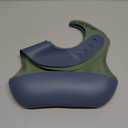 KeaBabies 2-Pack Silicone Bibs for Babies, Toddlers Girl, Boy  Sturdy Food-Grade Baby Bibs for Eating, Large Food Catcher, Clean & Put On Easily, Waterproof Toddler Feeding Essentials (Slate)