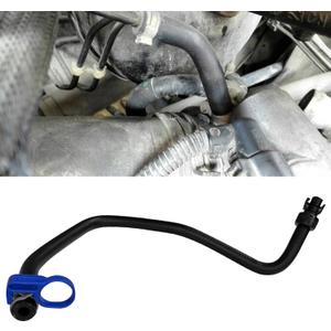 1PCS Car Coolant Reservoir Hose, Black Rubber Engine Coolant Hose for SUV, Truck, RV, Radiator Hoses Replaces OEM#13251447 13408385 Compatible with Chevy Sonic 2012-2020