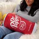 Dr Pepper Pillow – Soda Can Plush Pillow, Funny Gag Gift for Men & Women, Soft Decorative Cushion for Bedroom, Living Room & Couch, Square