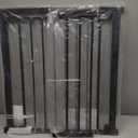 29.5-40.5" Baby Gate for Stairs, Dog Gate for Doorways, Walk Thru Auto Close Metal Baby Safety Gate for The House, Stairs and Doorways, Child Gate Pressure Mounted, Pet Gate for Dog Indoor - Black