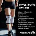Rehband X-RX Elbow Support, 1 piece, elbow compression 7mm neoprene, weighltifting workout, Colour:Black, Size:Large, Side:Left