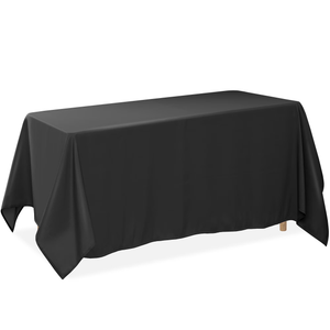 Lann's Linens Black tablecloth 90"x156"