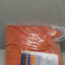 BGment Terracotta Velvet Blackout Curtains 96 Inches, Burnt Orange Fall Home Decor Curtains Luxury Thick Super Soft Drapes with Back Tab Rod Pocket for Living Room, Set of 2 Panels, 52 x 96 Inch