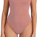 Women’s Bodysuit Sexy Plunge V Neck Backless Sleeveless Tank Thong Body Suits Outfits for Going Out X-Large