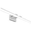 SOLFART Modern Bathroom Vanity Lights 40 inch Silver Finishing Aluminum with Acrylic Rotating Led Lights Over Mirror