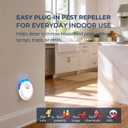 Ultrasonic Pest Repeller Plug-in Indoor, Mouse Repellent & Insect Deterrent for Mice, Roaches, Spiders, Ants, Rodents, Electronic Pest Control Device for Home, Garage, RV (6 Pack)