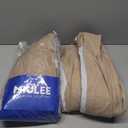 MIULEE Copper Brown Pinch Pleated 100% Blackout Linen Curtains 90 Inch Length 2 Panels Set, Black Out Memory Trained Pleat Curtains Light Blocking Room Darkening Drapes for Bedroom Living Room Window