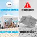 SANWAY 10x10 Pop Up Canopy Tent with Sidewalls x 4 Easy Setup Canopy Tent, Waterproof, UV-Resistant, Portable with Carry Bag for Outdoor Events, Camping, and Backyard Parties White