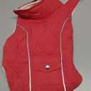 Malier Dog Winter Coat, Windproof Dog Cold Weather Coats with Real Pocket, Winter Extra Warm Pet Coat Fleece Jacket Reflective Clothes for Small Medium Large Dogs and Puppy (Red, Small)