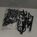 Mr. Pen- Space Saving Hangers for Clothes, 16 pcs, Black, Plastic Multi Clothes Hangers Space Saving, 5 Slots, 360 Rotating Hooks