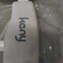 keny 29"-42.5" Baby Gate for Stairs, Auto Close Safety Dog Gate, Pressure Mounted Easy Walk Through Pet Gate for Doorways, Durable Stair Gate, 30" Tall, White