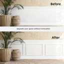 3 Set Pre-Cut Accent Wall Molding Kit Wainscoting Panels