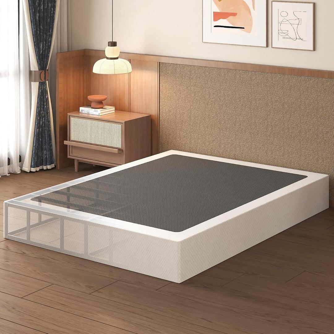 Lutown-Teen 12 Inch King Box Spring High Profile Heavy Duty Bed Base