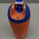 Owala Kids Flip Insulation Stainless Steel Water Bottle with Straw, Locking Lid Water Bottle, Kids Water Bottle, Great for Travel, 14 Oz, Orange and Blue (Blue Citrus)