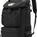 Kalesi Gym Duffle Bag Backpack 4-Way Waterproof with Shoes Compartment for travel Sport Hiking laptop (Black)