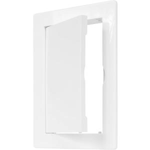 4inch x 6inch White Plastic Access Panel. Service Shaft Door Panel. Plumbing, Electricity, Heating, Alarm Wall Access Panel Drywall. Bathroom Services Access Hole Cover. (4inch x 6inch)