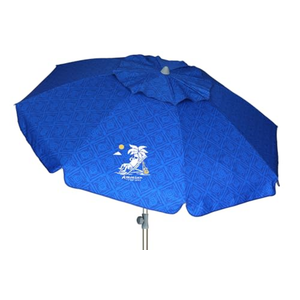 AMMSUN Beach Umbrella, 45" Inch Length, Portable Heavy Duty Sun Outdoor Umbrella, UV 50+ Protection, Carry Bag for Patio, Pool and Garden, Blue