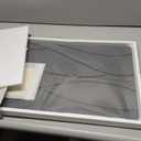 Stone Bath Mat Diatomite Stone Mats for Bathroom Non-Slip Diatomaceous Earth Shower Mat Super Absorbent Bathroom Floor Mat Natural Easy to Clean(24 * 16 White)