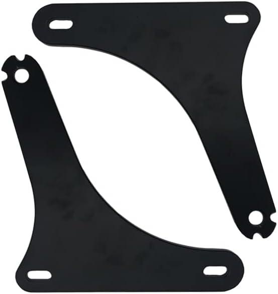 Adjustable Driver/Passenger Seat Backrest Component:Fixed Mounts (Fat Boy 01-07/Deluxe/Heritage 00-17 (Black))