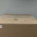 Upholstered Dining Chairs with Casters Washable Cover Side Deskchair with Rollers for Diningroom, Living Room, Cream, 1 Box