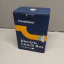 TRAVELISIMO Electric Lunch Box for Adults 100W Heated Lunch Box For Men 1.5L Stainless Steel Portable Food Warmer, 12/24/110V Electric Food Warmers for Travel & Work Loncheras Para Hombres de Trabajo (Black)