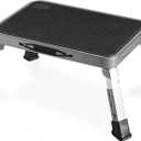 Double Elite 3 Levels Adjustable Folding Step Stools for Adults, Sturdy Metal RV Step, Safer Foldable Small Kitchen Stepping Stool for Kids Seniors Bed, Multi-Use Office Foot Stool Under Desk