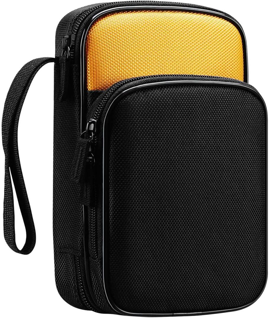KingSung Zippered Soft Tool Carrying Case for Fluke 117/116/115/114/113 Digital Multimeter 62 Max and Many More, with Smooth Zipper and Thick Wrist Strap, Built-in Shock-Proof Cotton, Double-Layer