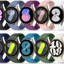Lerobo 20Pack No Gap Band Compatible with Samsung Galaxy Watch 7 6 5 4 44mm 40mm/Watch 5 Pro 45mm/Galaxy Watch 6 4 Classic 47mm 46mm 43mm 42mm,20mm Quick Release Silicone Sport Band for Women Men set of 2
