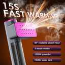 Travel Steamer for Clothes, 110-240V Dual Voltage, 1200W Powerful | 15-second fast warm-up, dry/low/high modes, 90° rotating head, Portable Handheld Garment Wrinkle Remover, for Global & Europe