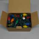 50 LED C7 Christmas Lights, 31FT C7 LED Christmas String Lights Lights Vintage Christmas String Lights Plug in Waterproof for Indoor Room Outdoor Party Garden Yard Roof Tree Decor