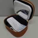 Mini Makeup Bag with Led Mirror, Small Travel Make up Bag 3 Light Modes Adjustable Brightness, for Women Organizer Cosmetic Bag, Portable Travel Train Toiletry Bag, for Pool Parties Work Touch-Ups