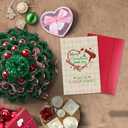 2 x Funny Shear Genius Christmas Cards Gift for Beautician Hair Stylist Barber Salon Worker, Merry Christmas Thank You Card for Hairdresser Stylist, Humorous Holiday Greeting Card with Unique Salon Design