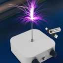 Tesla Coil Music Solid State Bluetooth Tesla Coil Speaker Touchable Artificial Lightning Spark Gap Arc Generator Desktop Toy Arc Plasma Loudspeaker Electric Power Wireless Transmission Science