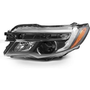 Driver Side Halogen Headlight w/DRL Compatible with 2016-2020 Pilot EX/EX-L/Touring 2017-2020 Ridgeline Headlamp 33150TG7A12 HO2502167 (Left)