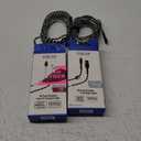 Set 2 Pack ZGEAR Metal Housing For USB C 10 Foot Braided Sync & Change Cable And 10 Foot Braided Sync Charge Cable For Lighting Tip