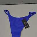 RELLECIGA Women's Adjustable High Cut Thong Bikini Bottom, S