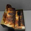 Ionic Bottle Brush, Magnetized to Stand Upright, Stainless Steel with Replaceable Head, Bronze