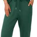 BTFBM Women's 2 Piece Tracksuit Spring Outfits 2026 Long Sleeve Half Zip Sweatshirt Sweatpants Lounge Set Sweatsuits (XL)