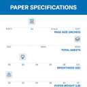 Hammermill A4 Paper, 20 lb Copy Paper (210mm x 297mm) - 1 Ream (500 Sheets) - 92 Bright, Made in the USA