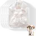 [5 Pack] Pet Clothes Storage Bags - 10"x14" Breathable Dog Garment Protectors, Dust-Proof Pet Dress Covers for Small Dogs & Cats, Zipper-Free Snag-Free Design for Boutique Outfits & Accessories