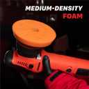Maxshine 6” Universal Orange AIO Foam Cutting Pad | All-in-One Polishing Pad with Hook & Loop Backing | Light Cutting, Polishing & Finishing Pad | DA & Rotary Polisher Compatible